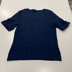 LAUREN Ralph Lauren | Navy Blue V-Neck T-shirt BNWOT ~ Size XL